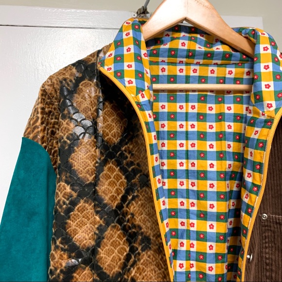 Handmade Patchwork Vintage Fabrics Bomber Jacket - Picture 4 of 4